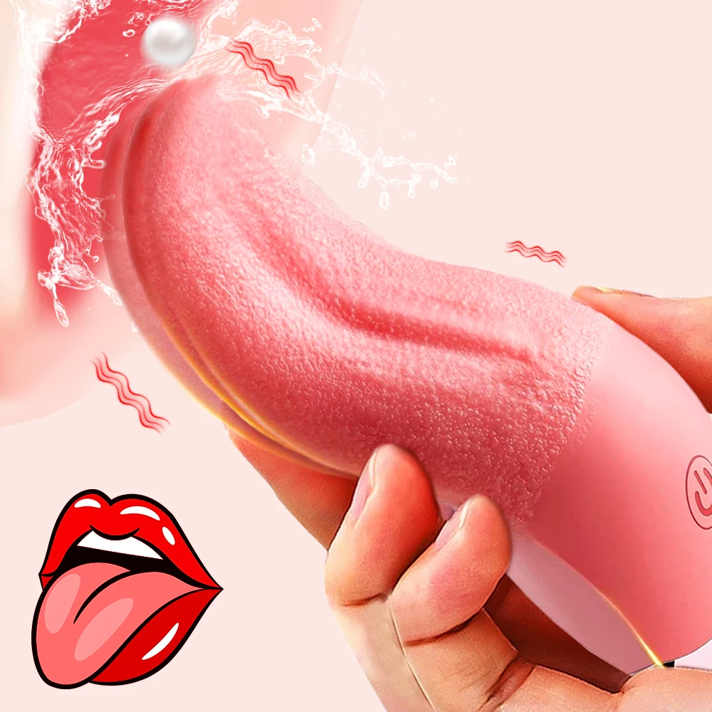 Vibrator with 10 modes for tongue licking mini sex toys for women Clitoris nipple G-spot stimulator female masturbator Sex Toys