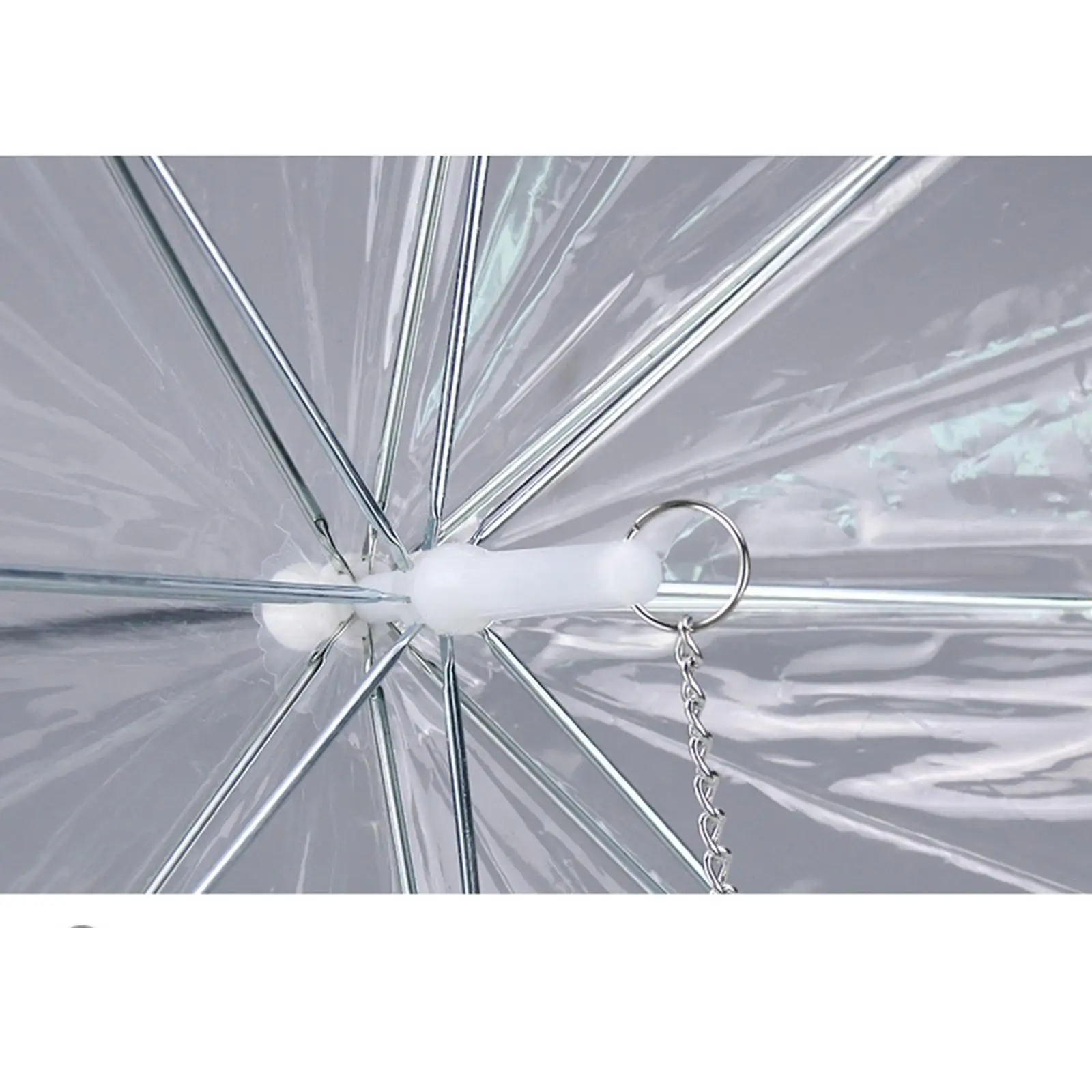 High Quality Pet Umbrella Transparent Dog Umbrella with Leash Assembly for Rain