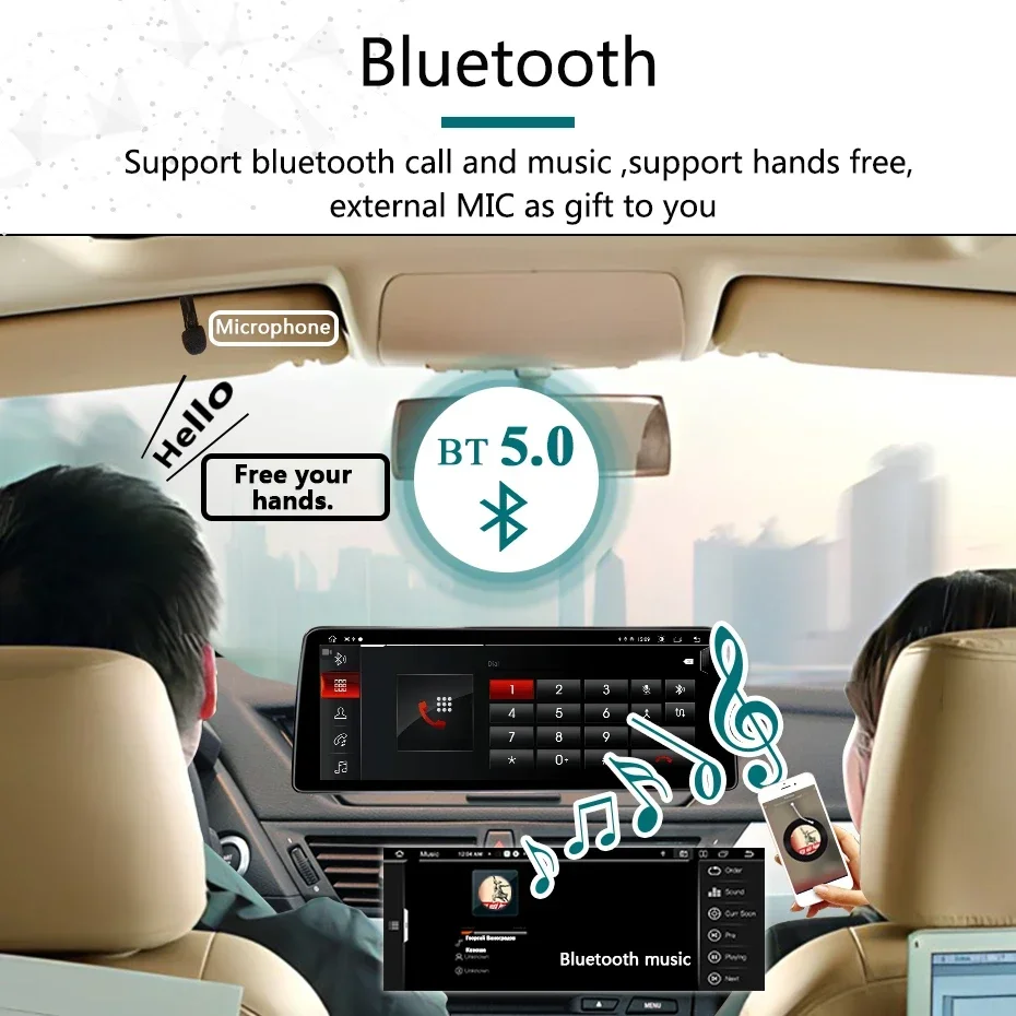 2DIN Drahtlose Carplay Android 14 Auto Auto Radio 1920*720 P Multimedia Bildschirm Für BMW X1 E84 2009-2015 CIC iDrive video-player GPS – Detail 13