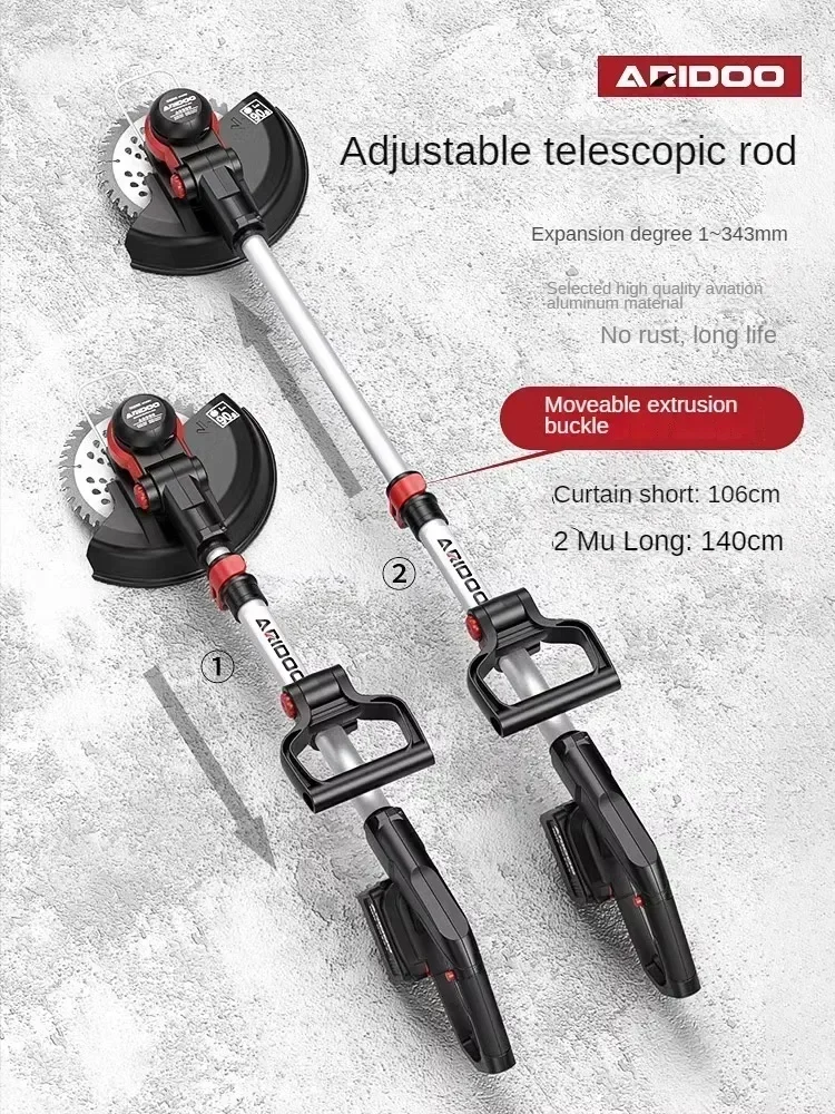 Multipurpose Lithium Battery-Powered Grass Trimmer for Small-Scale Farm and Garden