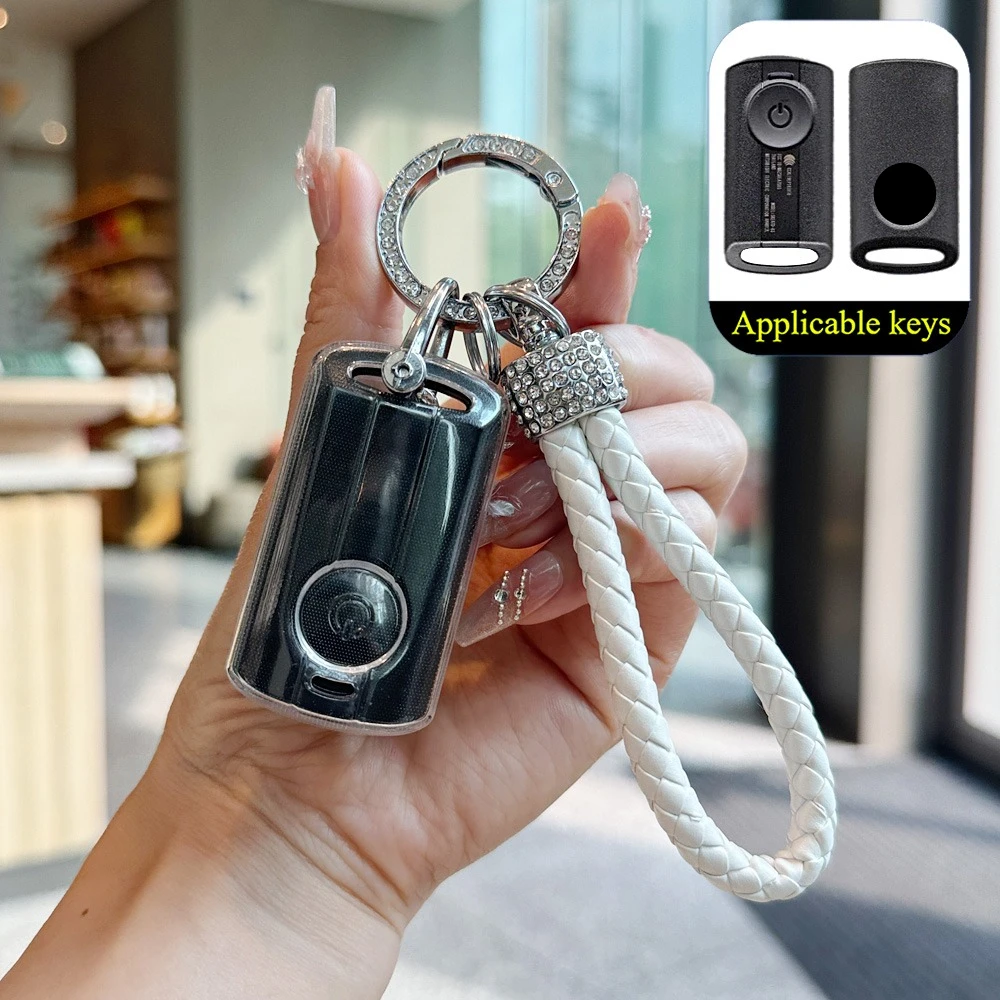 TPU Remote Key Case Cover Suitable for Yamaha Nmax V3 Techmax/AEROX 155/XMAX/FREEGO/Xmax 300/NVX 155 Nmax