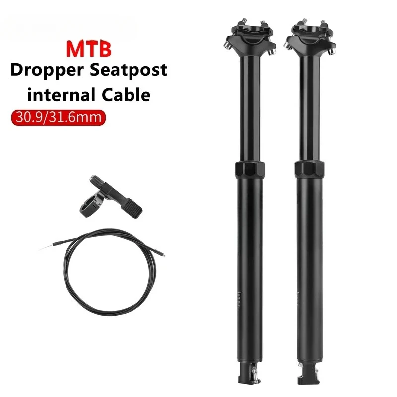 1pcs Bicycle Dropper Seat Post 27.2/30.9/31.6x425mm Internal Routing Cable Remote Wire Control Lift Seat Tube MtbSeatpost