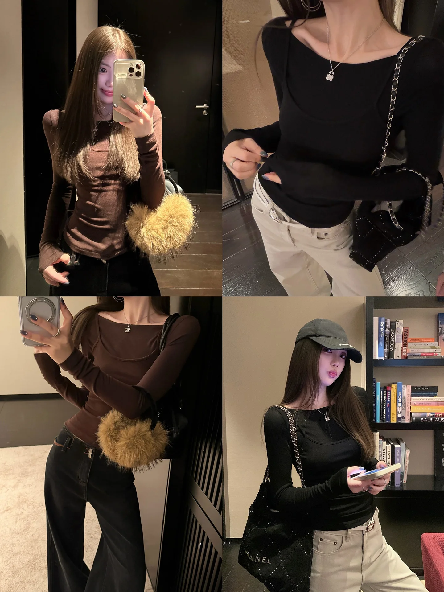 

Bla Bean Humming Cold Sensation Charm One oulder Strap Splice Fake Two-Piece T-irt Design Layered Base Top for Women