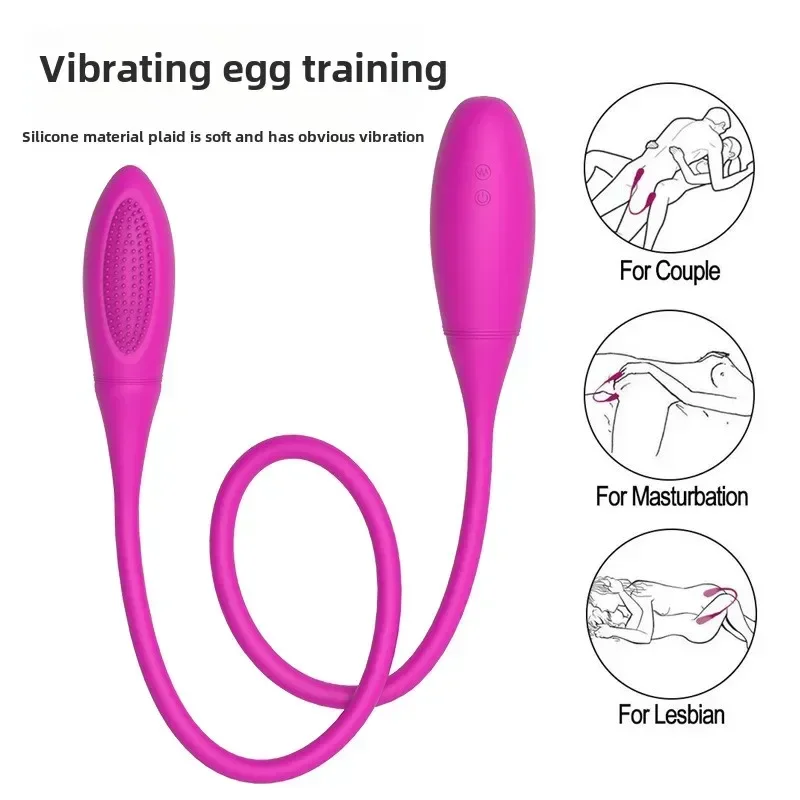 Rechargeable Dual Vibrator Powerful Anal Vibrator Double Dildo Sex Toys Clitoris Stimulator Butt Plug Vibrating Eggs for Women