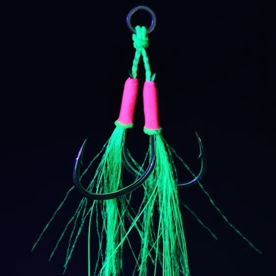 Kabura Snapper – Anzuelo Assist Hook con falda de silicona - imagen 4