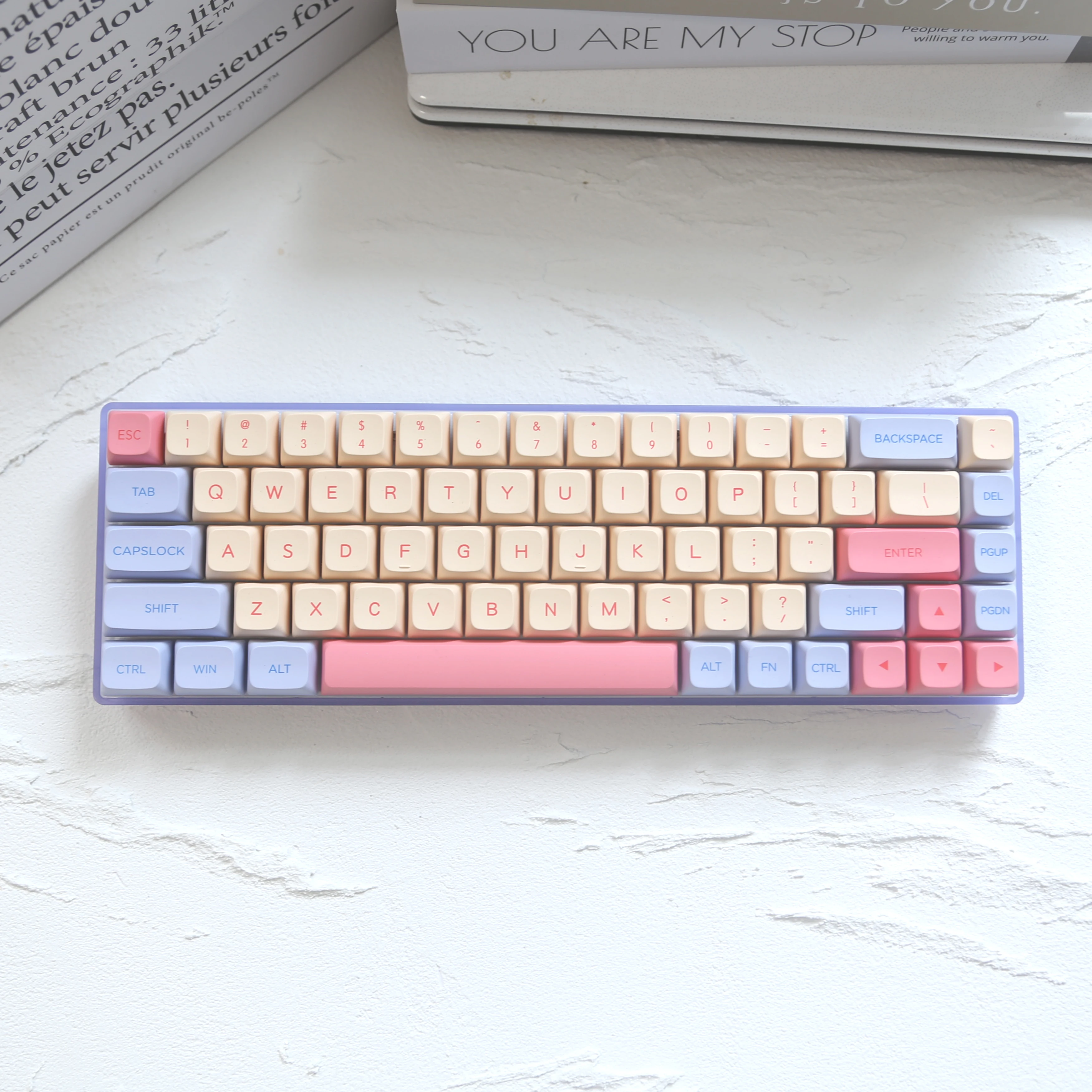 

Ciy68-key Mechanical Keyboard DIY Customized Hot Plug Kit, Wireless 2.4G/Bluetooth-connection,Gateron Outemu