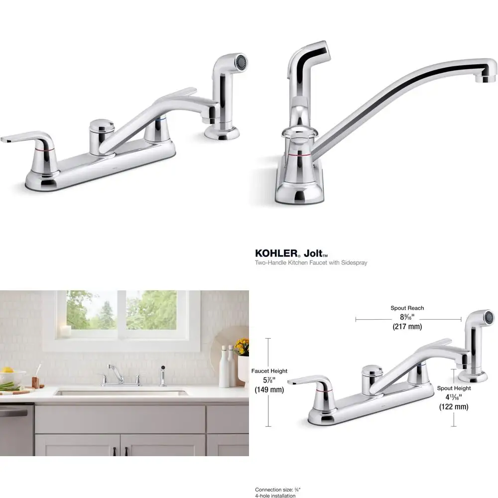 Swing Spout Jolt Kitchen Faucet Polished Chrome Finish, High-Quality Water Tap for Modern Home Kitchens