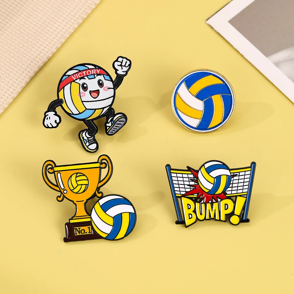 4pcs Football Player Enamel Brooch Creative Design Sport Metal Badge Punk Lapel Pin Jewelry Friend Gift view 2