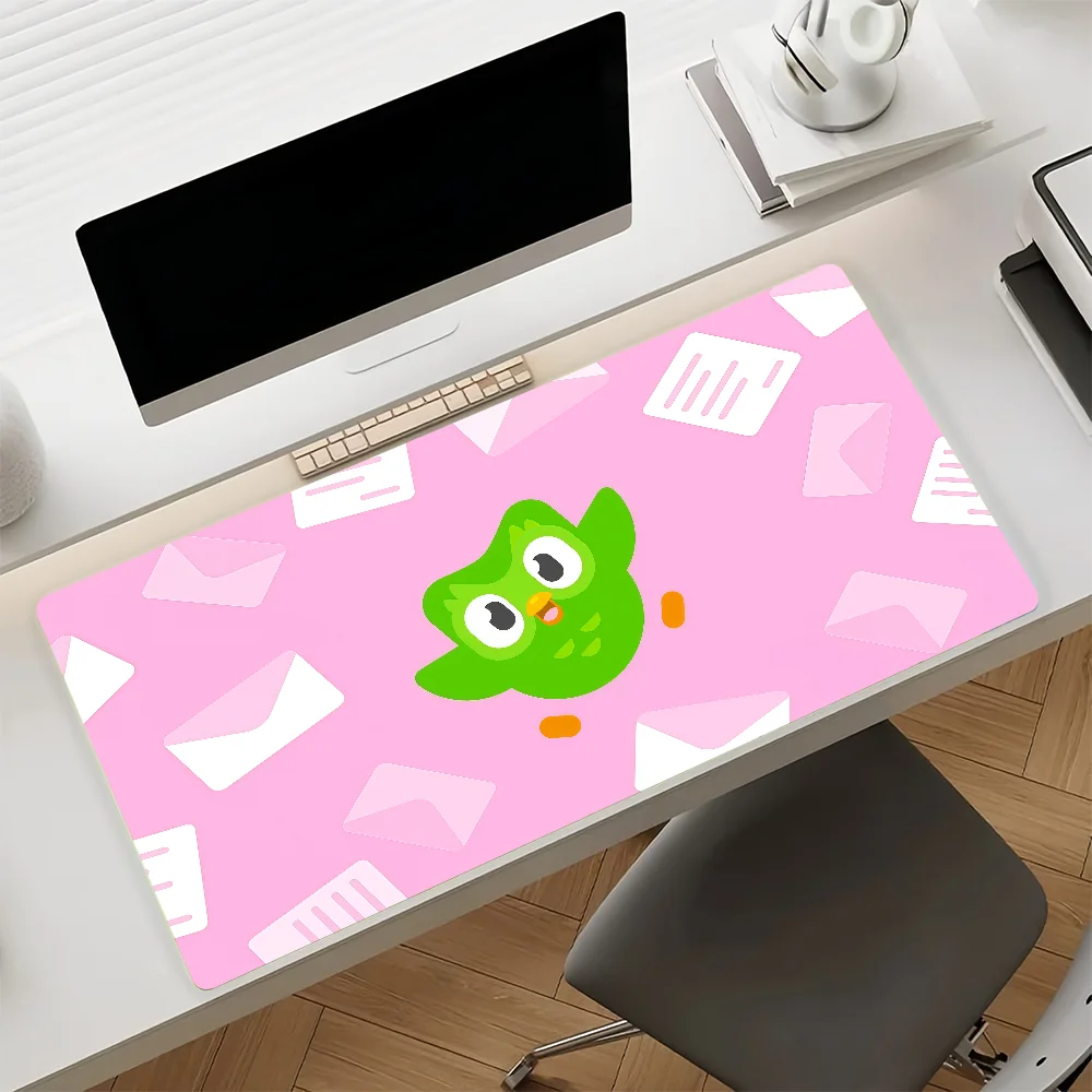 Educational Cartoon D-Duolingo Mouse Pad Anti Slip Rubber Edge Locked Thickened Laptop Gaming Desk Mat