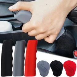 Hand Brake Set Universal Car Handbrake Sleeve Silicone Cover Anti-Skid Auto Parking Brake Decorative Shell Interior Accessories