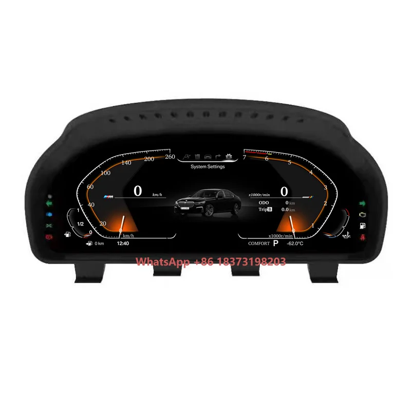 

12.3 Inch LCD 1920*720 Dashboard Speedometer Screen for BMW 5 Series F10 F11 Instrument Cluster Digital Display