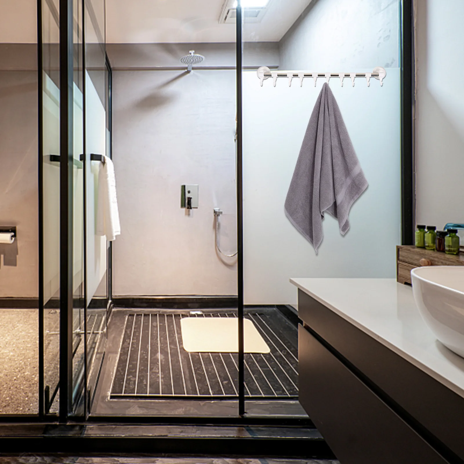 

WOONEKY Dot Bath Towel Large Extra Absorbent Cotton Oversized Hotel Quality