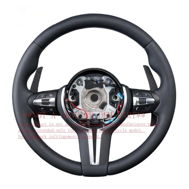 For Bmw Round T Shape Magnetic Paddle Shifter Steering Wheel F30 F10 F11 F15 F16 F20 F25 F48 F01 Steering Wheel Horn Cover