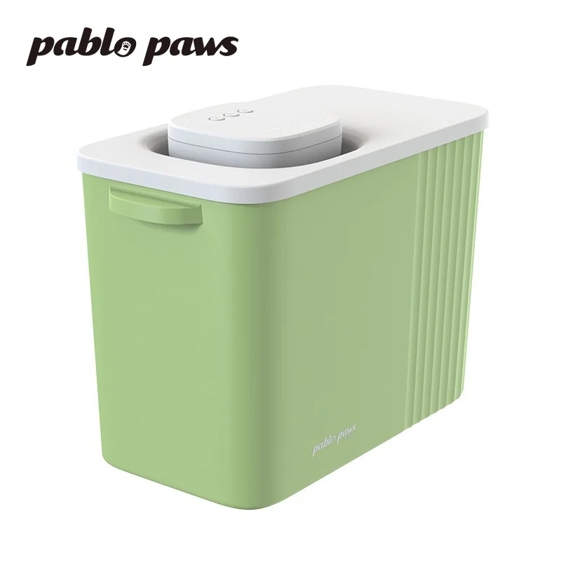 

Intelligent 12L Pet Vacuum Grain Storage Barrel Moisture-Proof Cat & Dog Rice Storage Box Sealed Pet Bowls & Feeders Supply