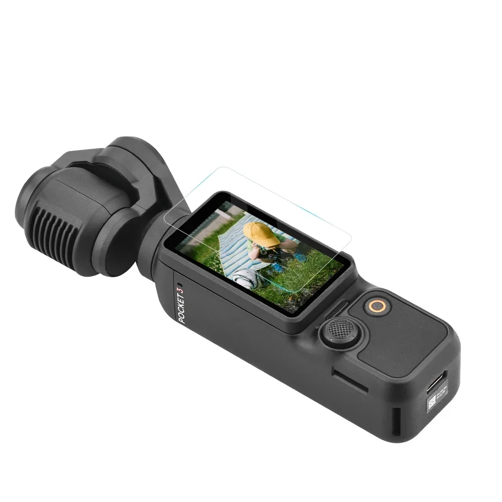 BRDRC واقي للشاشة فيلم ل DJI Osmo Pocket 3 شاشة HD حساسية عالية طبقة رقيقة واقية يده كاميرا ذات محورين الملحقات