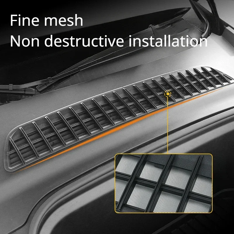 Insectendichte Net voor Tesla Model 3Y Luchtinlaat Cabine Puin Filter Luchtinlaat Vent Grill Covers Anti-fouling Net Auto Accessoires