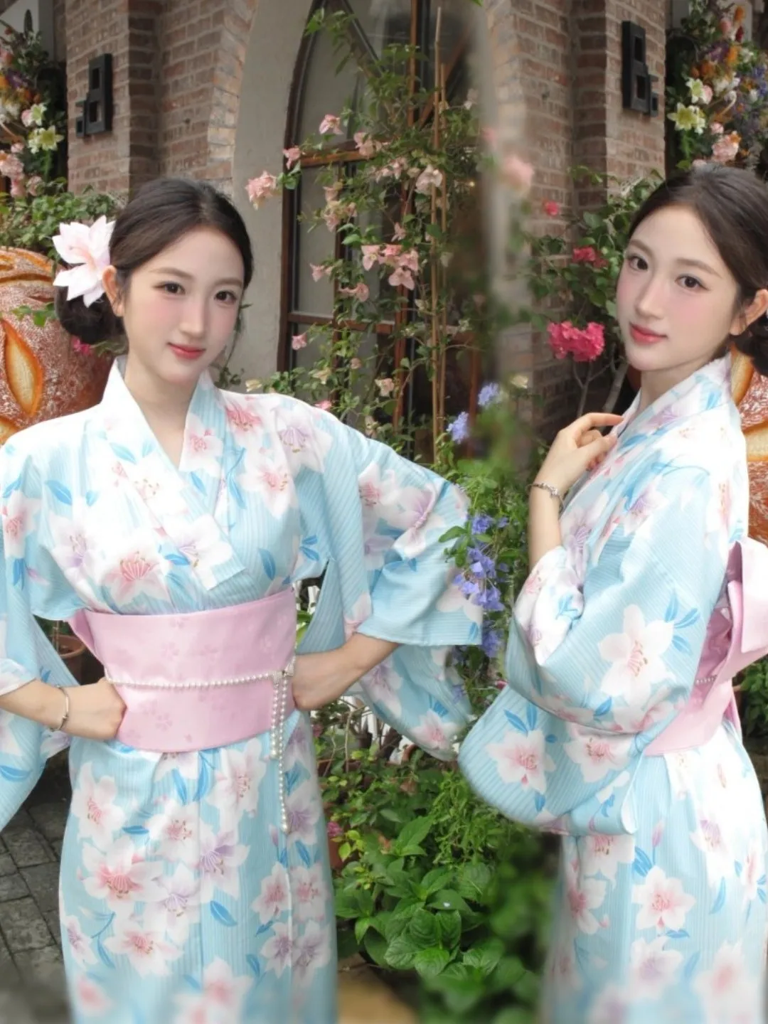 

Традиционный японский кимоно-костюм для фотосессий девочек в студии, обновленный винтажный халат Mio из полиэстера