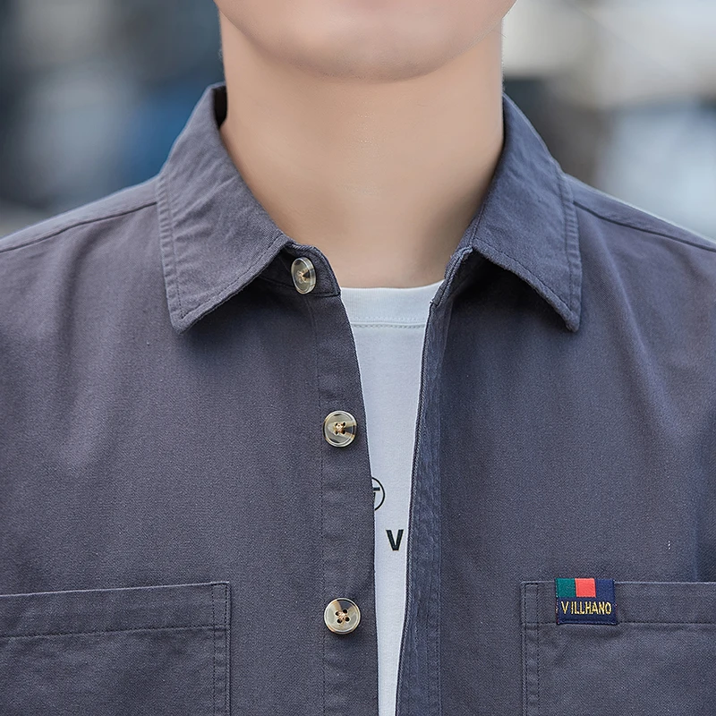 ربيع الخريف رقيقة irt عارضة طويلة Sve بدوره إلى أسفل طوق Jaet معطف للشباب الترفيه عمال تنوعا القطن بولي...