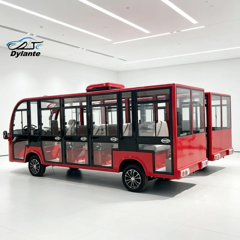 

CE Certified 14 Seater Electric Sightseeing Bus Luxury Tourist Shuttle Bus Electric Tour Bus for Resort