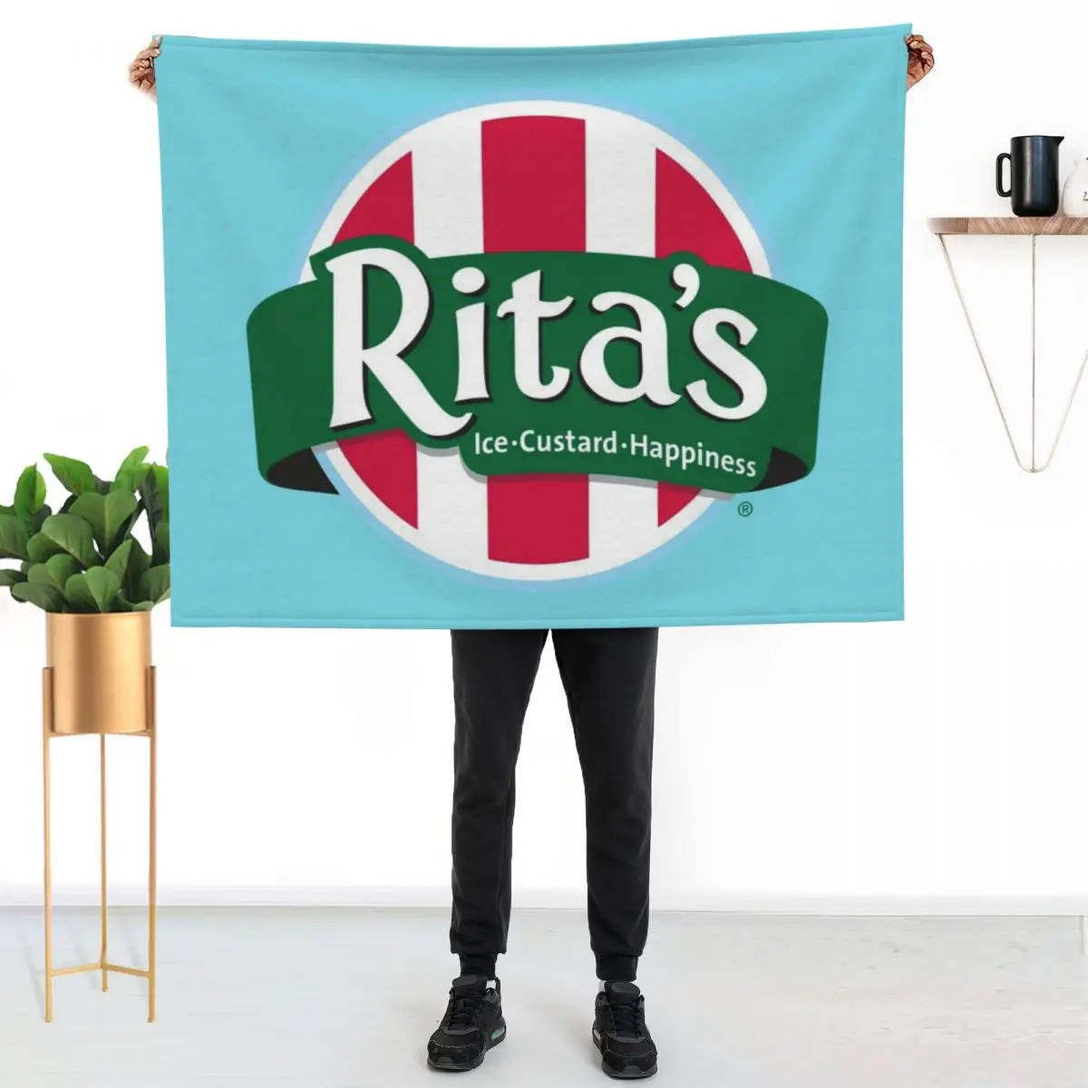 

Rita's Italian Ice Throw Blanket Warm Accent Blanket for Living Room Decoration