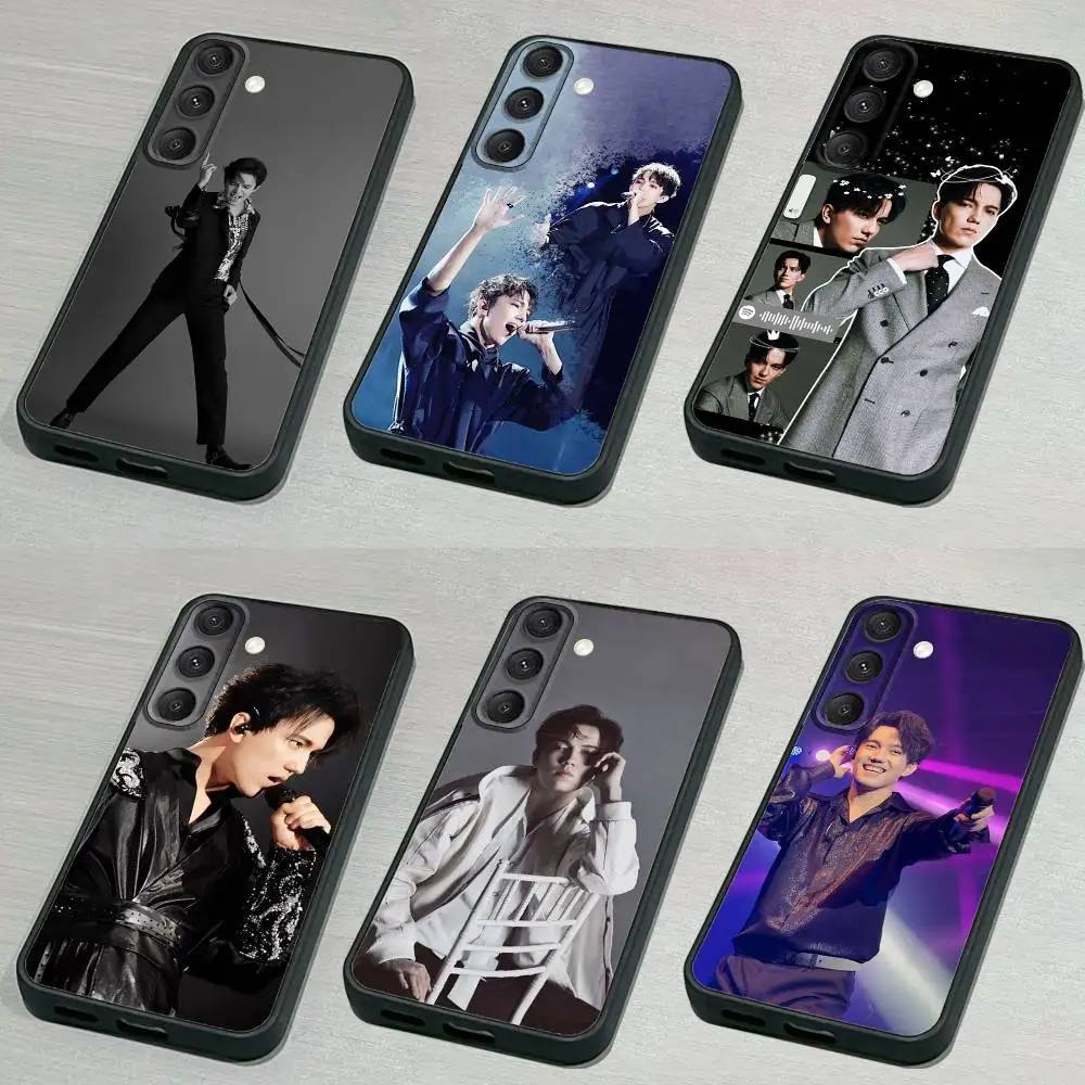 D-DimashS QudaibergenS Funda de teléfono para Samsung S 25,24,23,22,30,21,10,9,Ultra,Plus,Lite,FE,4,5G Funda blanda negra