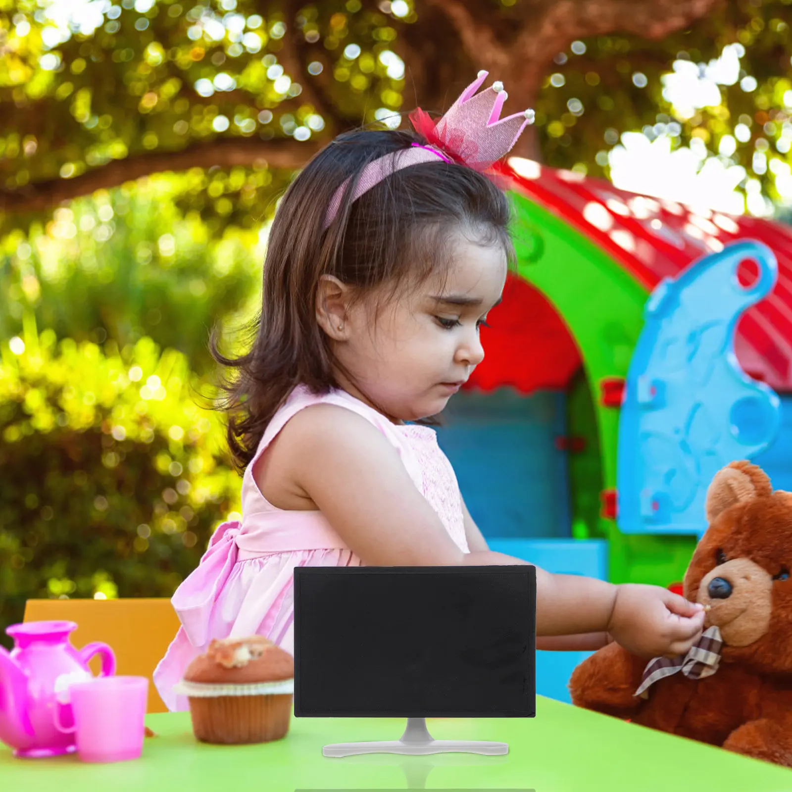 

Mini TV Simulation Furniture Television Decorative Accessory for Miniature House Pretend Play Furniture Gift for Kids