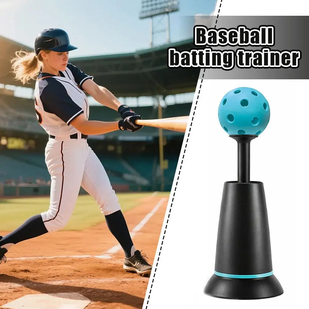 Picture 3: Baseball Batting Practice Tee Convenient Single Person Hitting Trainer Improve Swing Posture Portable Softball Baseball Training