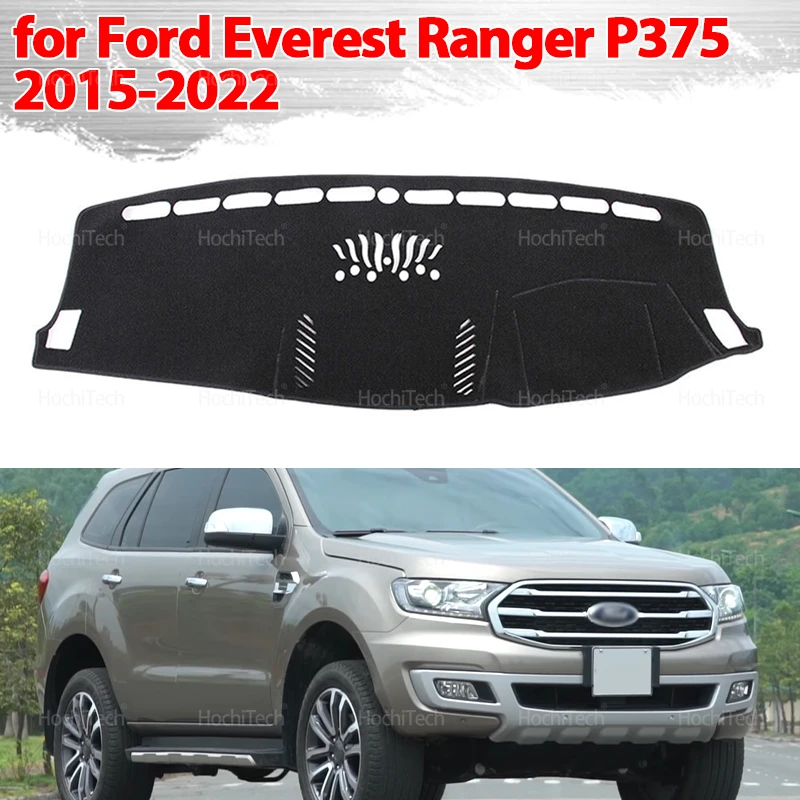 

Dashboard Cover Protective Pad for Ford Everest Ranger P375 2015-2022 Car Accessories Dash Board Sunshade Anto-UV Carpet