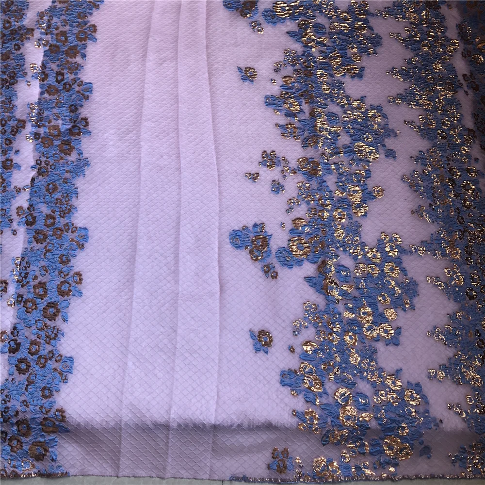 

Высококачественная африканская нигерийская тюлевая кружевная ткань с вышивкой для выпускных/вечерних платьев, французский гипюр с пайетками для шитья, 5 ярдов