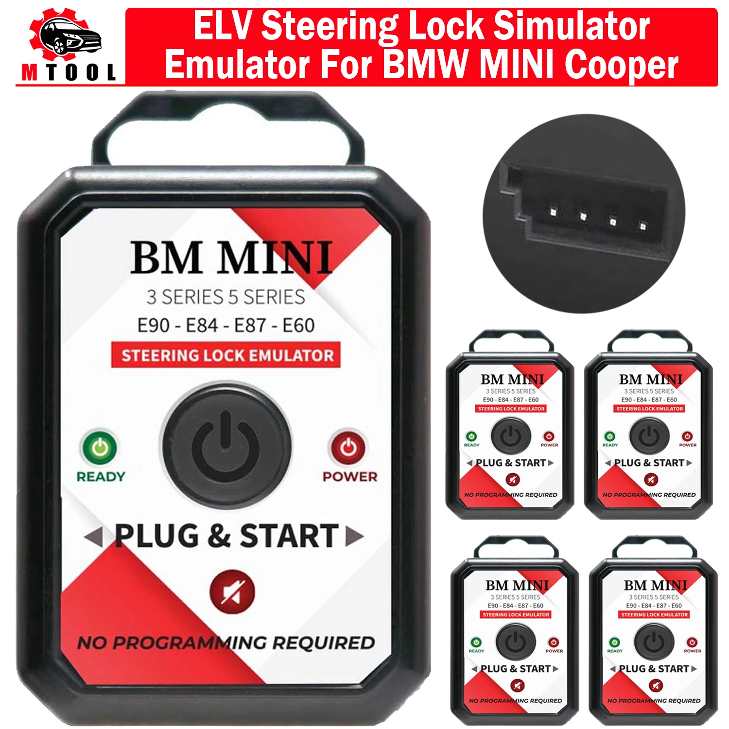 

For MINI Cooper ELV ESL Steering Lock Emulator for E60 E84 E87 E90 3Seri 5Serie for Mini R55 R56 for BMW E90 E91 E92 E93 E60 E63