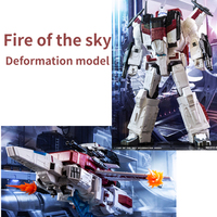 Tasnsformation Vincoroor Jetfire Skyfire Siege Series V33-06 Enlarged Version G1 Deformation Toy Model Car Robot Airplane