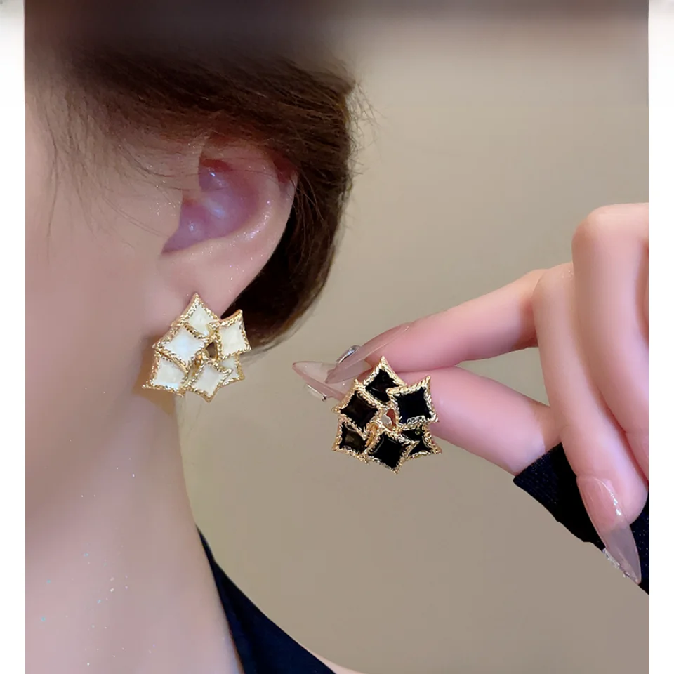 orecchini-geometrici-quadrati-paris-cam-kiss-retro-con-smalto-a-goccia-gioielli-di-lusso-sottili-e-personalizzati-in-lega-placcata-argento-e-oro