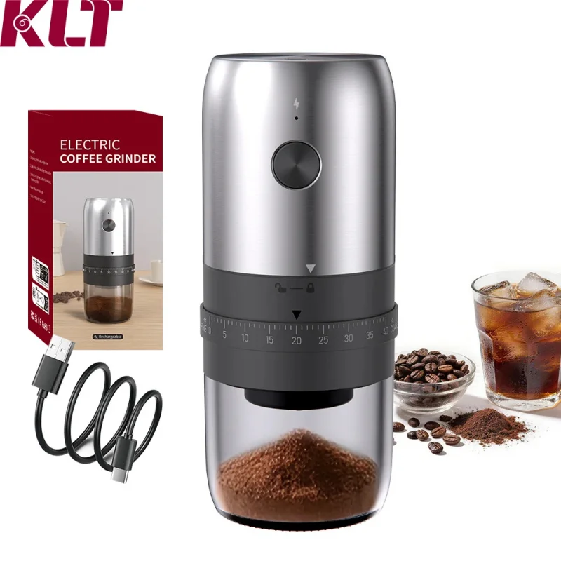 New Ele-Ctric Coffee Grinder For Home Office Use, Stainless Steel Portable, High-Quality, Free Shipping