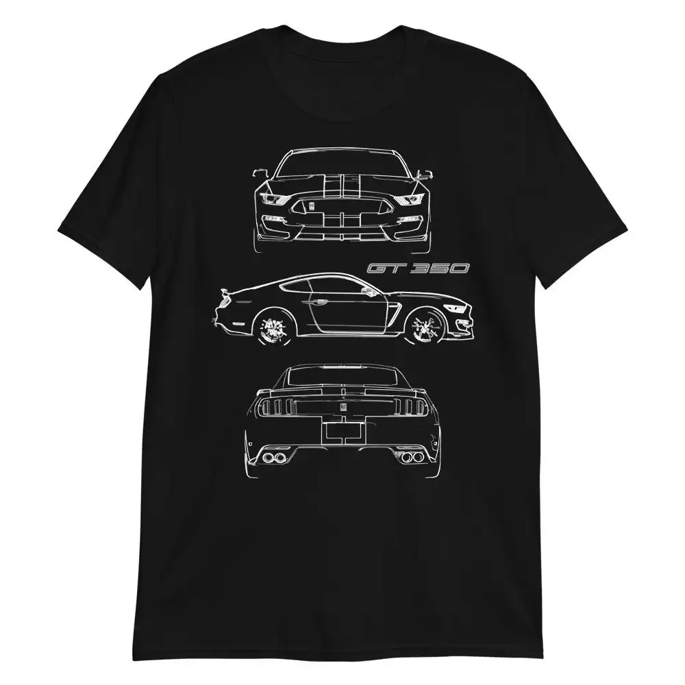 2017 Mustang Shelby GT350 Custom Outline Art Street Racing T Shirt