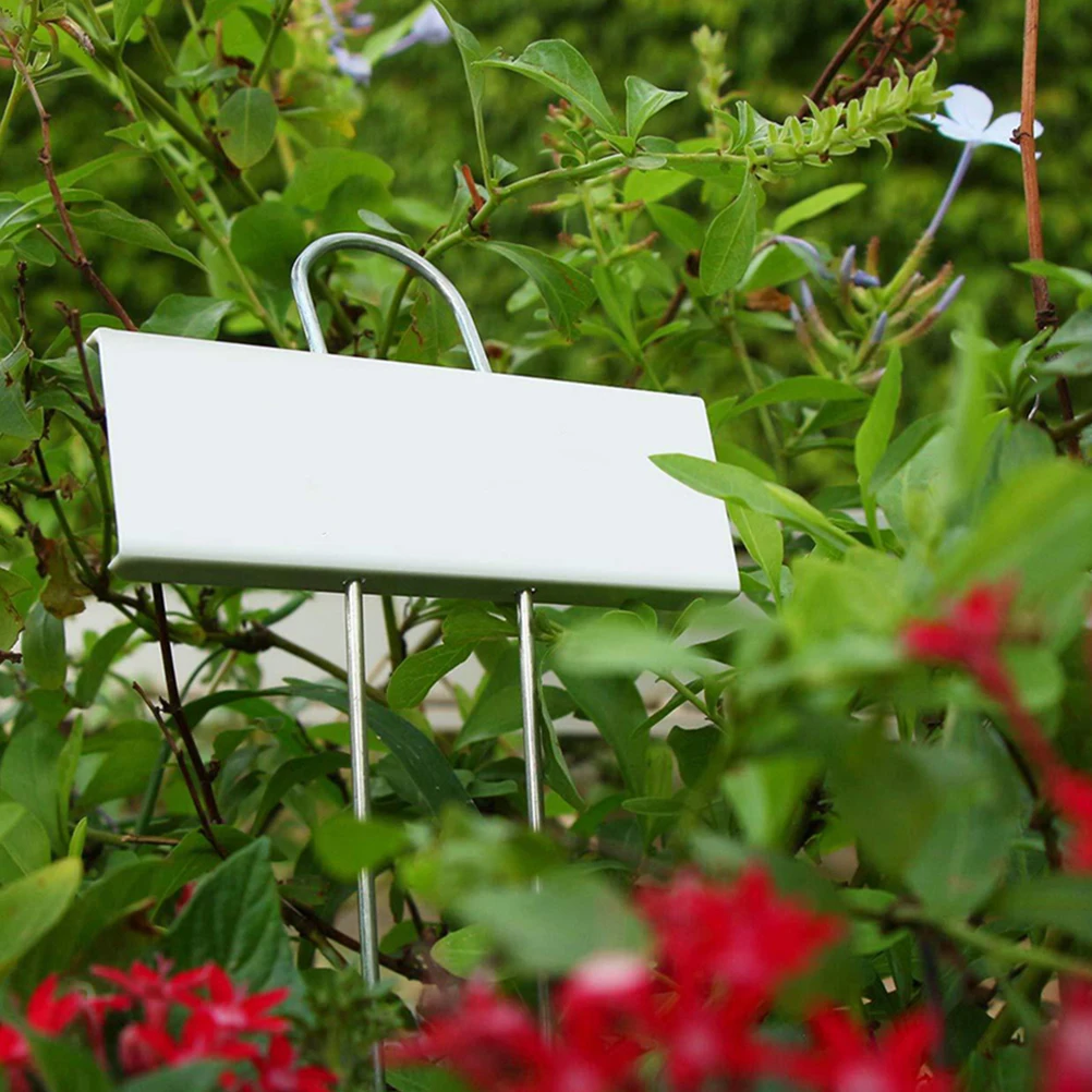 

6pcs Metal Plant Labels Garden Tags Stainless Steel Reusable Weather Resistant Outdoor Plants Identification Markers T Shape