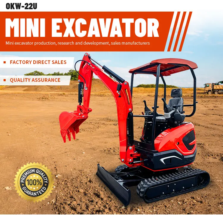 Mini-Bagger 2 Tonnen Kompakter Hydraulischer Raupenbagger OEM ODM Fabrik Großhandel für Händler und Vermietungsunternehmen – Detail 2
