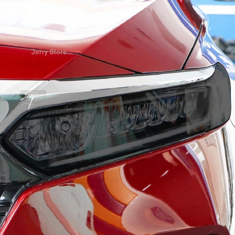 For Honda Accoed 2018-Present Car Headlight Taillight Protective Film Headlamp Vinyl Restoration Transparent Black Sticker