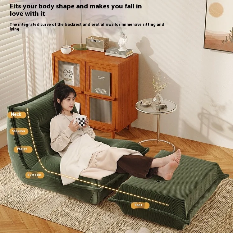 أريكة قماش سروال قصير زلابية، أريكة ضغط لصالون Canapé Hiver Paresseux Personne Seule Siileg Balcon Chambre Tissu #3