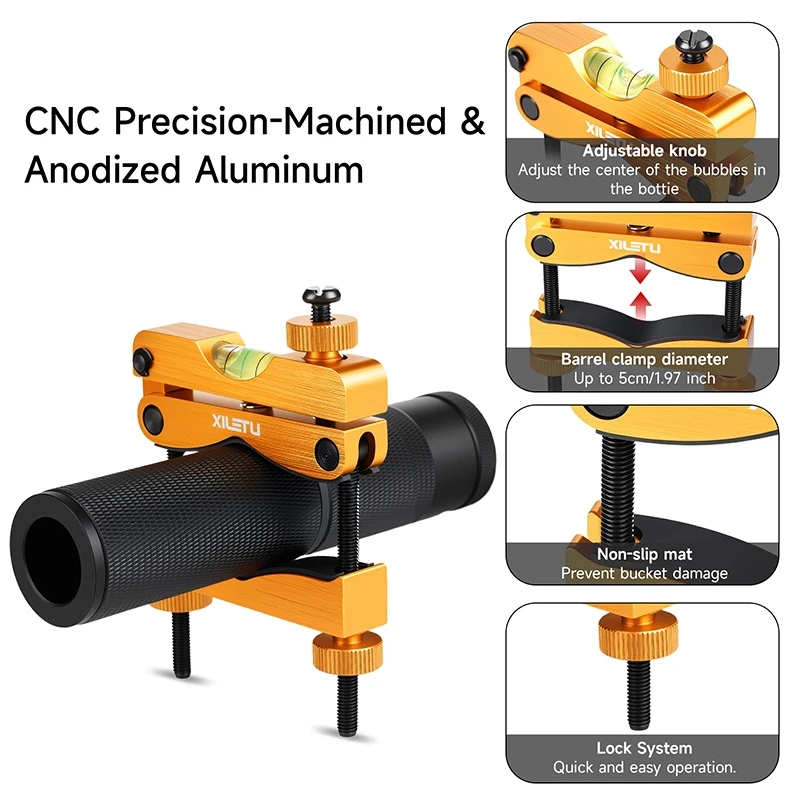COBONE XILETU Magnetic Scope Level Mounting Kit - Universal Rifle Tool with High-Precision Bubble Leveling System