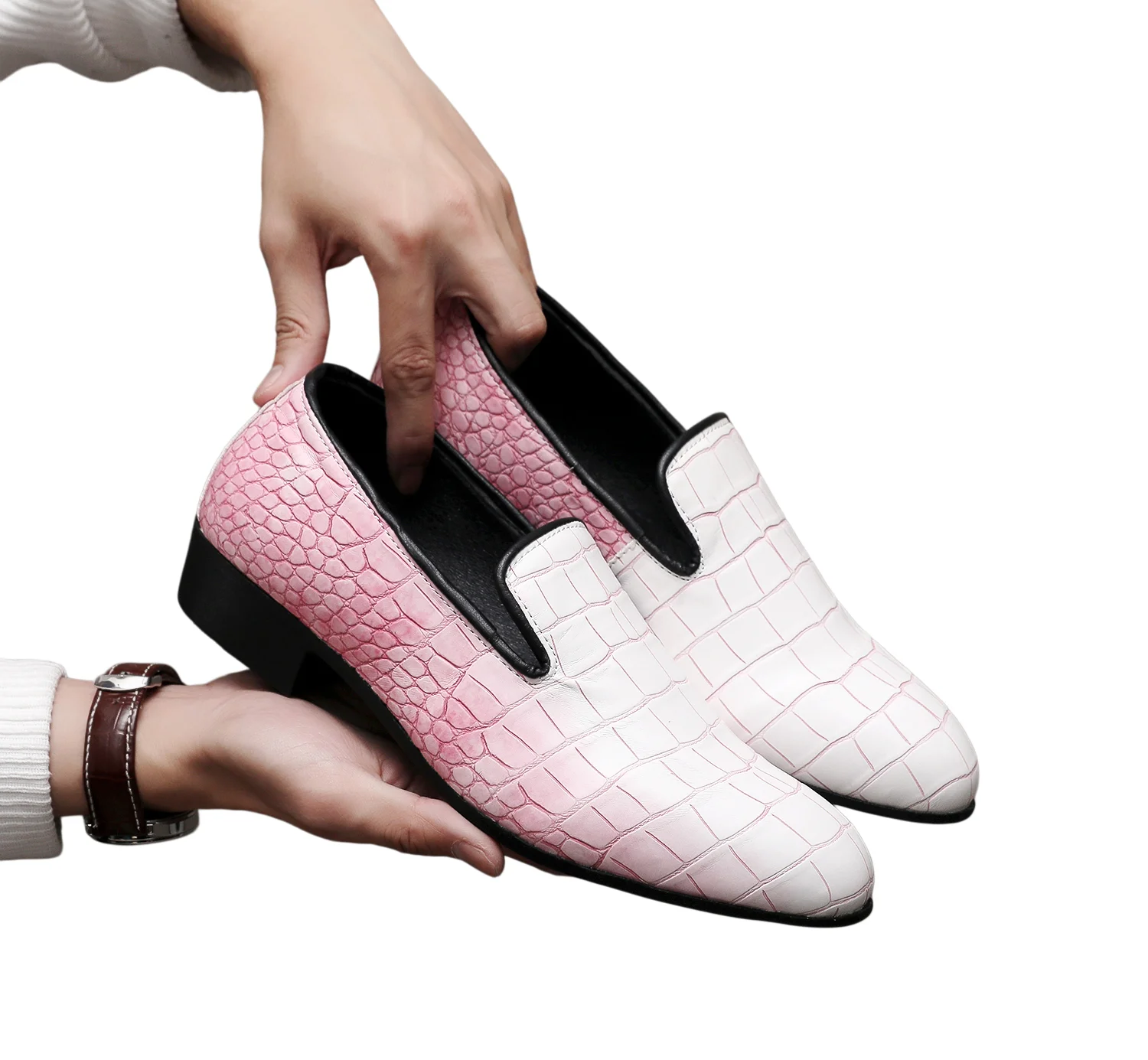Men's Penny Loafers Classic PU Leather Slip on Flats Casual Dress Shoes Comfortable Business Shoes Outdoor Man Walking Moccasins