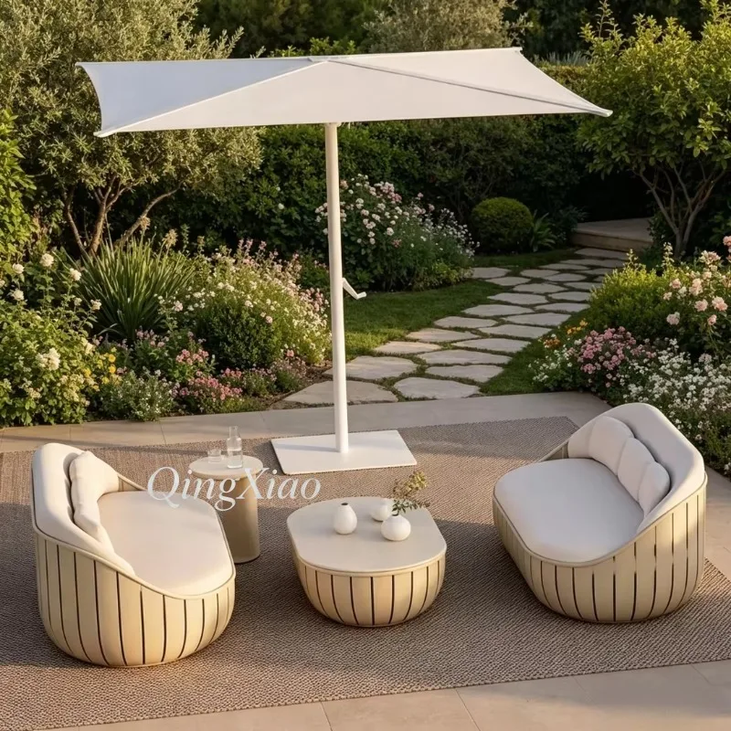 Waterproof Sunproof Wicker Outdoor Sofa Leisure Furniture For Villa Garden Balcony Open Sunroom Courtyard Delicate Spacious