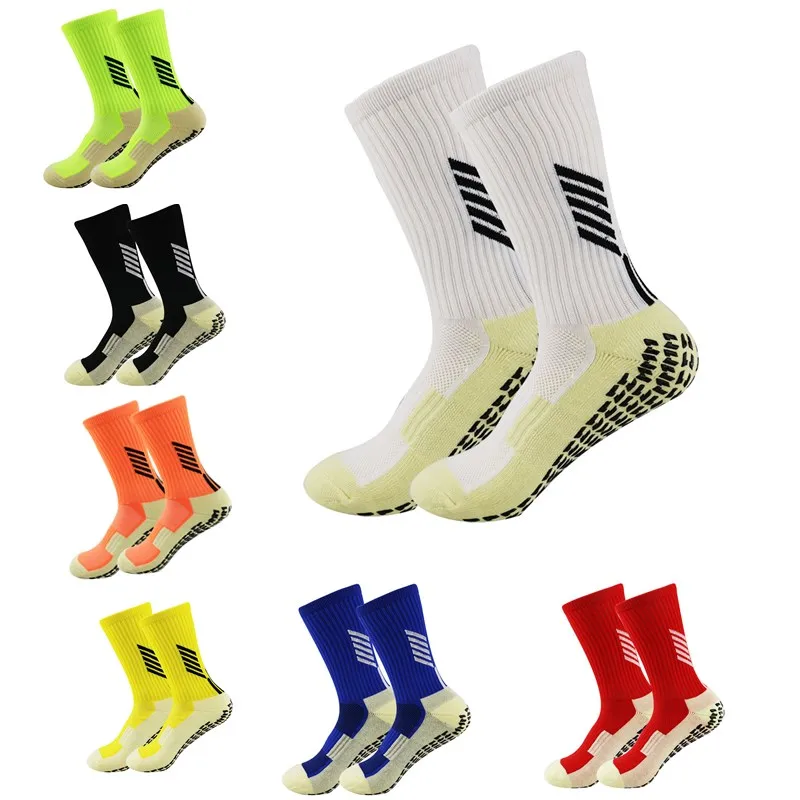 Football Socks Round Silicone Suction Cup Grip Anti Slip Soccer Socks Sports Men Women Baseball Rugby Cycling Socks