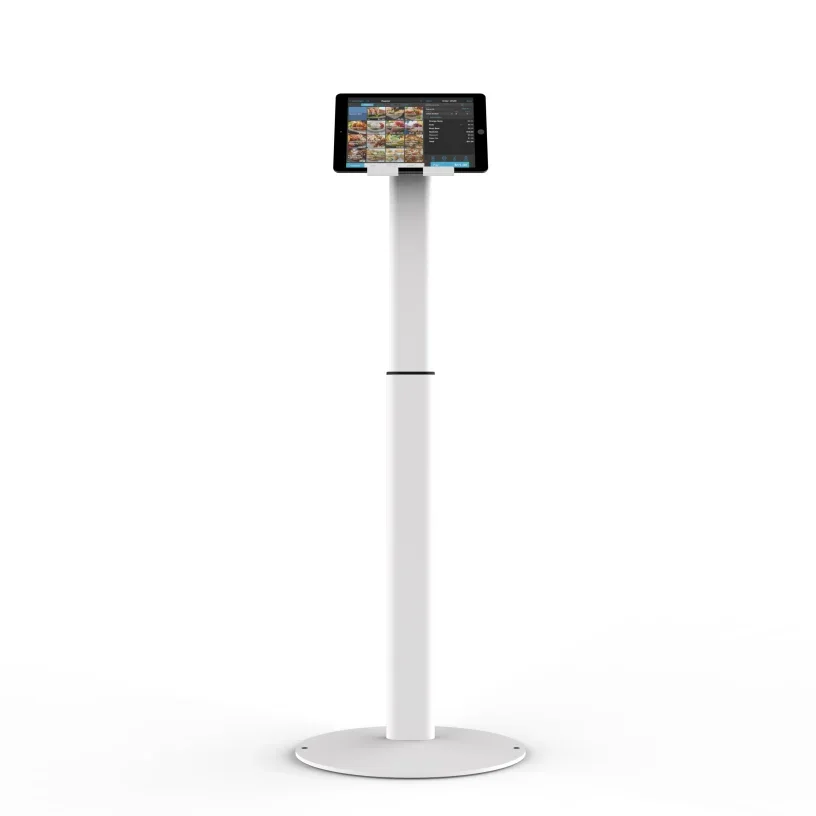 2026 Magnetic Metal Design Height Adjustable 70-120cm Free Standing Tablet PC Floor Stand Holder With 20lbs Load Capacity 180 Ti