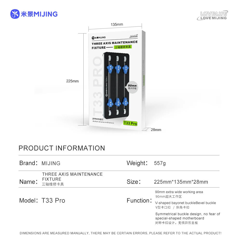 Mijing T33 Pro Multifunction PCB Board Fixture Holder For iPhone Samsung Motherboard CPU Chip Glue Removal BGA Repair Platform