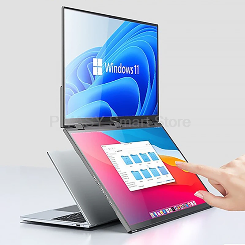 18.5 Inch 120HZ Touch-enabled Portable Monitor Foldable PC Gaming Secondary Display Expansion Dual Screen for PS5 Connection IPS