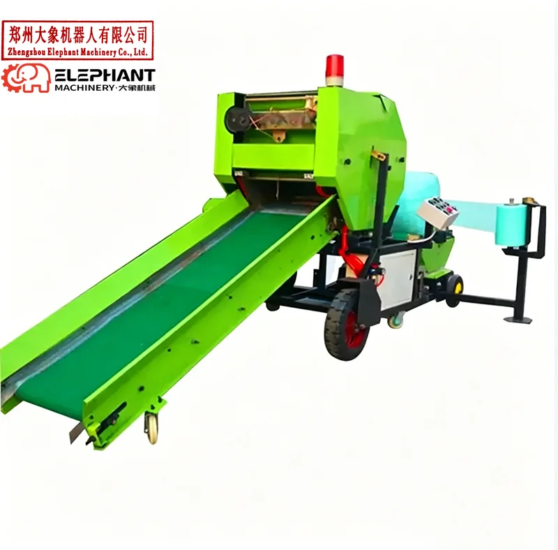 New Automatic Silage Baler Machine Electric/Diesel Engine High Productivity Airtight Wrapping Round Bale for Grass Chaff
