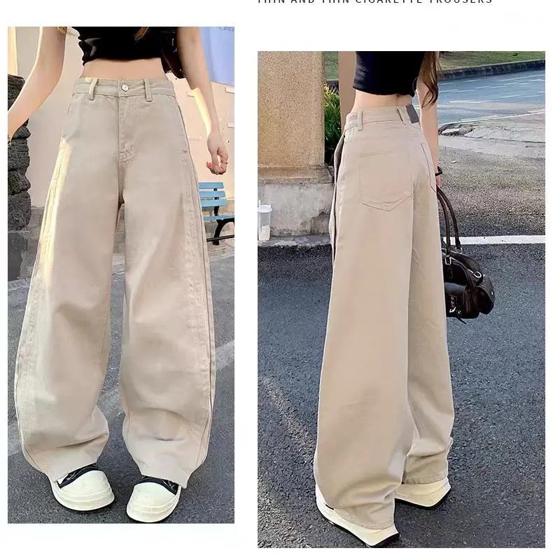 

Ripped Jeans Woman Straight Leg Bootcut Palazzo Flared Slim Fit Skinny Stretch Cotton Soft Fabric Elegant Versatile All Match