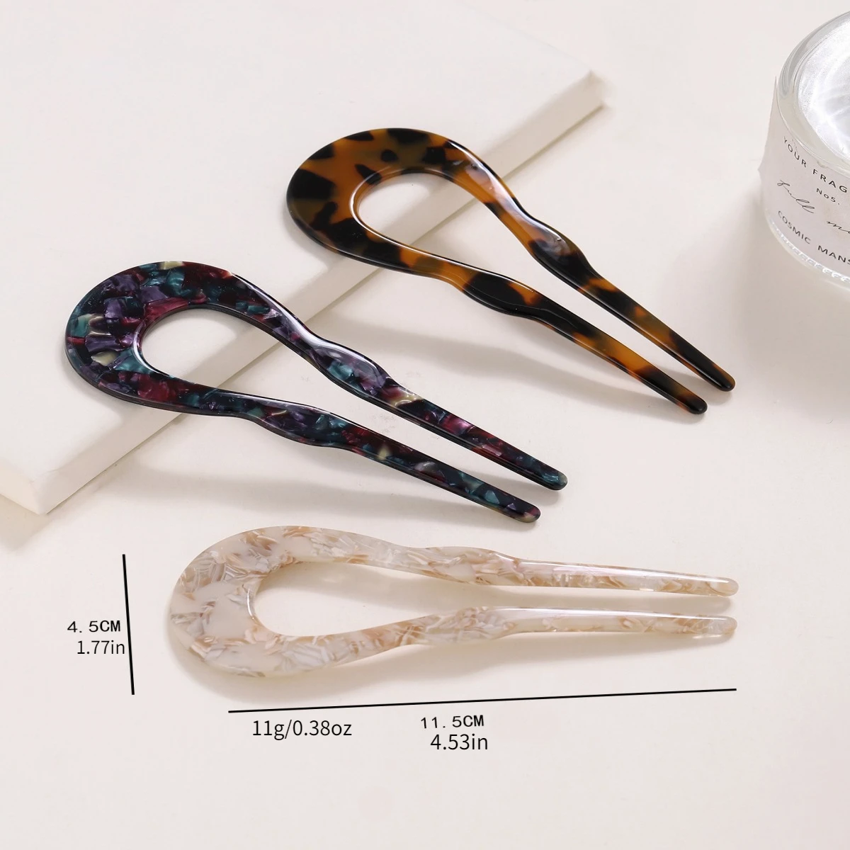 1PC Haaraccessoires dames eenvoudig kapsel temperament Instagram haarspeld achterhoofd luipaardprint U-vormige haarspeld