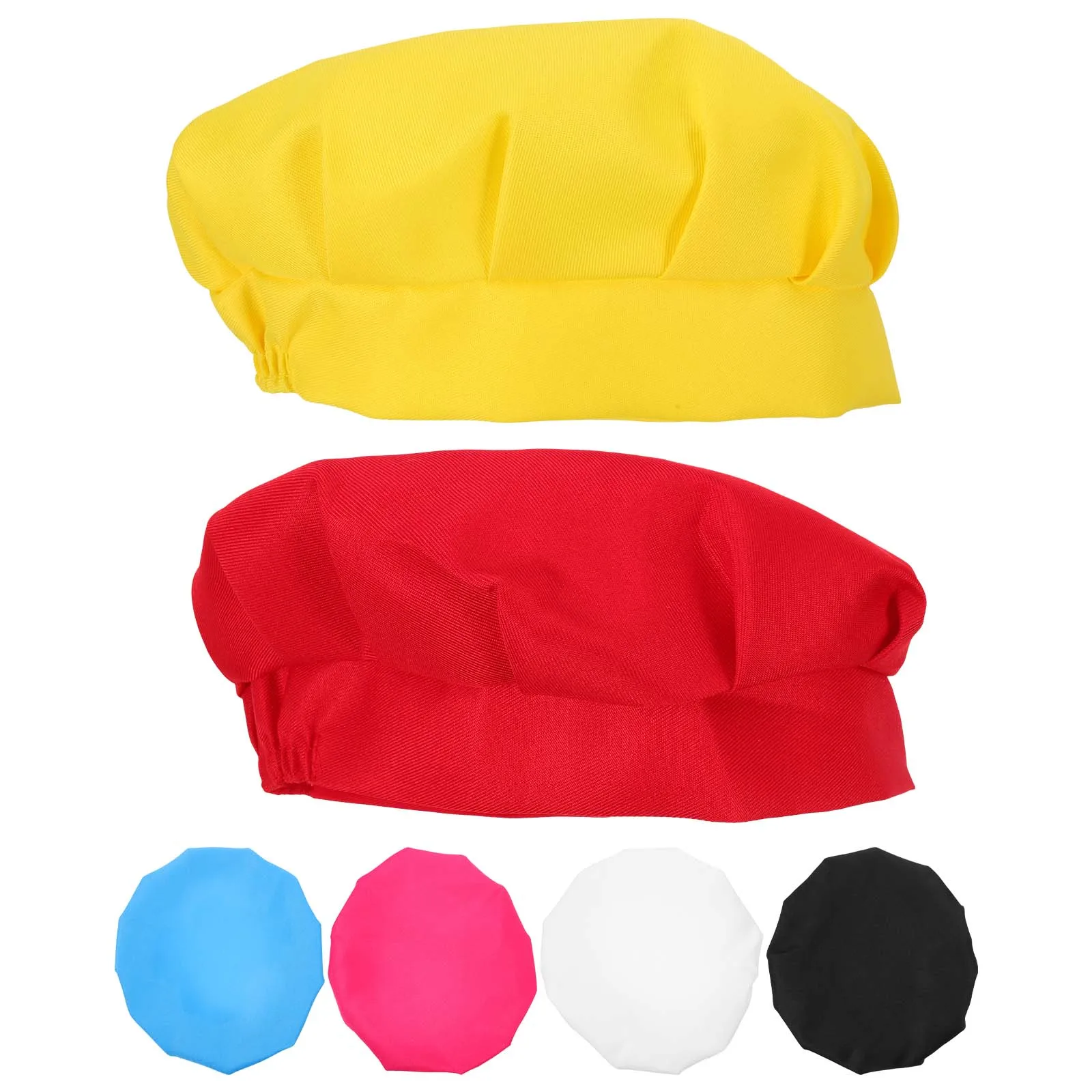 

6pcs Kids Gift Chef Hat Kids Material Toddler Chef Costume Cloth Cooking Hats for Children Toddler Party Gift