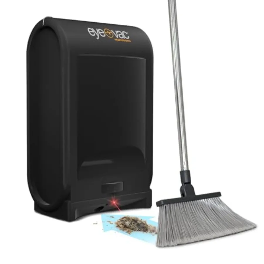 

EyeVac Pro Touchless Vacuum Automatic Dustpan - 1400W Black Corded Canister Vacuum with Automatic Sensors - Ideal for Salon Pet